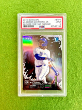 Vladimir Guerrero Jr CHROME REFRACTOR PRIZM ROOKIE CARD PSA 9 SP  2019 Bowman RC