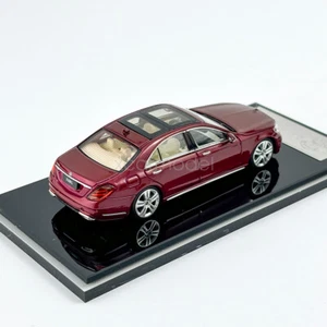 Coche de metal fundido a presión modelo deportivo sedán rojo vino Glory escala 1:64 S320L W222 - Imagen 1 de 2