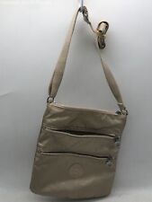 Kipling Mens Keiko Beige Outer Pockets Adjustable Strap Zipper Crossbody Bag