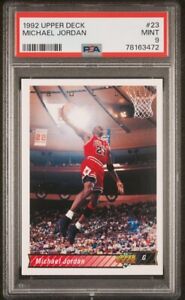 1992 Upper Deck NBA Hall of Famer Michael Jordan PSA 9 #23 - Chicago Bulls GOAT
