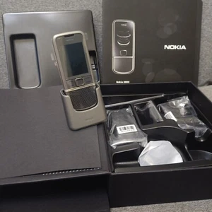 RARE GEBUINE NOKIA 8800 CARBON ARTE TITANIUM 8800a 4GB UNLOCKED GSM MOBILE PHONE - Picture 1 of 21