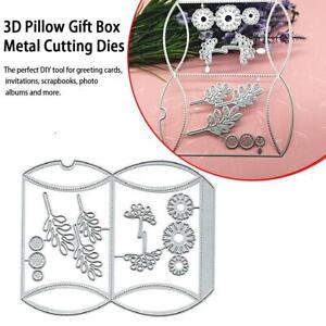 3D Pillow Gift Box Metal Cutting Dies DIY Scrapbooking Photo Album F3A5