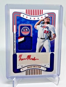 2024 Stars & Stripes XAVIER MEACHEM RC Game-Used Jersey Patch AUTO 11/25 - Picture 1 of 2