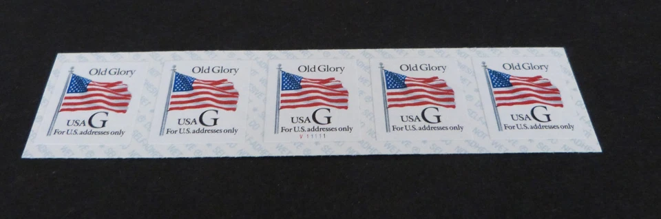 Old Glory black "G" Sc# 2886 PNC5 Plate# V11111 Mint NH - Image 1 of 1