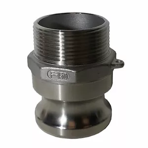 Raccordo 1 Pollice Acciaio Inox 304 Tipo F Maschio Camlock x Maschio NPT Filettatura F100 - Foto 1 di 5