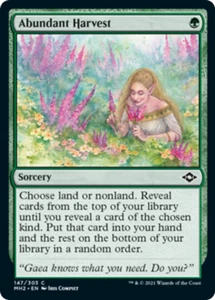 ABUNDANT HARVEST x4 ~mtg NM-M Modern Horizons 2 Common - Picture 1 of 1