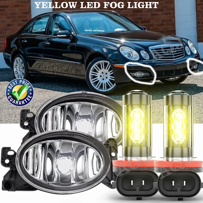 Par de faros antiniebla LED amarillos para parachoques Mercedes Benz 2007-2009 Foto 1 de 4