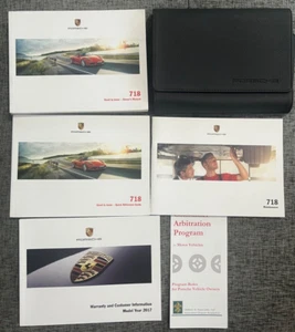 Porsche 718 Boxster 718 Cayman 2018 manual del propietario. ENVÍO RÁPIDO GRATIS - Imagen 1 de 1