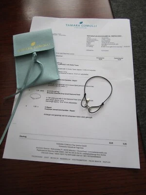 TAMARA COMOLLI SIGNATURE CHARMLET ARMBAND -DIAMANT PAVÉ  - 750 WG - WIE NEU! - Bild 1 von 4