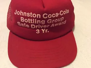 Sombrero premio Coca Cola de colección década de 1980 3 años conducción segura - Imagen 1 de 3