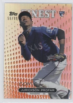 2013 Topps Finest Orange Refractor /99 Jurickson Profar #62 Rookie RC - Image 1 of 2