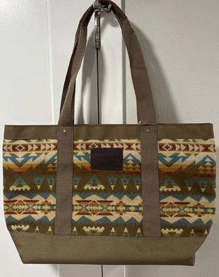 Pendleton Woolen Mills Zip Tote Solstice Canyon Wool Canvas Bag Travel NWT - Image 1 of 4