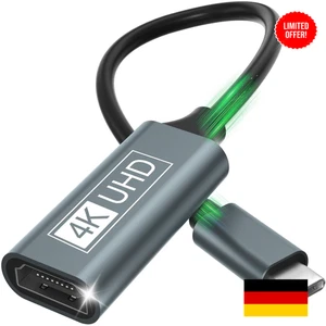 USB C auf HDMI 4K Adapter Thunderbolt Kompatibel mit Handy, Tablet und Laptop - Bild 1 von 8