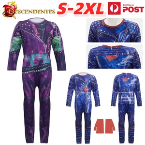Kids Descendants Costume Princess Evie Mal Cosplay Jumpsuit Book Week Halloween - Picture 1 of 9