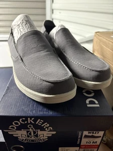 Dockers Men's Wiley Casual Twill Ripstop Loafers Grey Size 10 M - Picture 1 of 7