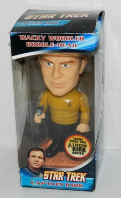 STAR TREK FUNKO BOBBLEHEAD CAPITÁN PARLANTE KIRK WACKY WOBBLER NUEVO Foto 1 de 3