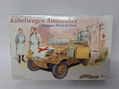 Kubelwagen Ambulance w/ German Medical Team Cyber-Hobby -1/35-2006 Parts Sealed - Image 1 of 2