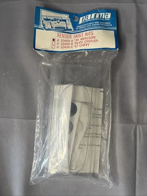 NEW NOS Vintage Parma 49 Mercury Fender Skirt Kit 10409 Clear Unpainted RC Truck - Image 1 of 2