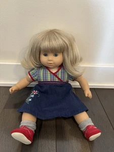 Bitty Baby Twins Girl American Girl Doll Blue Eyes Blonde Hair Bangs with Outfit - Picture 1 of 9