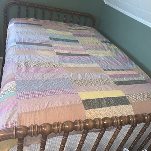 Vintage 1940’s Feedsack Quilt Top. Machine Stitched. See Photos. Read*** - Picture 1 of 13