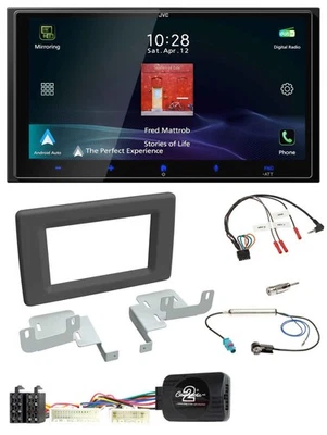 JVC USB Bluetooth 2DIN DAB Lenkrad Autoradio für Renault Master ab 2019 - Bild 1 von 4