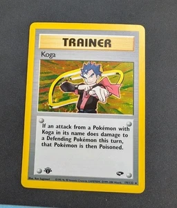 Pokémon TCG 1° Edizione Koga Gym Challenge Allenatore Holo 19/132 LP - Foto 1 di 2