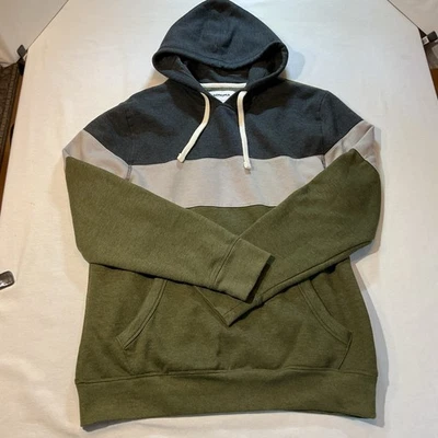 Sonoma 男式海军蓝/灰色/橄榄帽衫 L 码超柔软温暖舒适秋冬 — 第 1/4 张图片