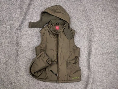 Vintage Miss Sixty Y2K Olive down vest Zip up pocket hooded jacket - Image 1 of 4