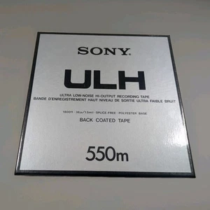 Sony ULH-7-550BL 7" nastro bobina a bobina 555 m inutilizzato hub standard 7 1/2IPS 1/4" - Foto 1 di 4