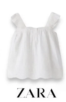 NWT ZARA Girl' s Size 13/14 White Top - Image 1 of 4