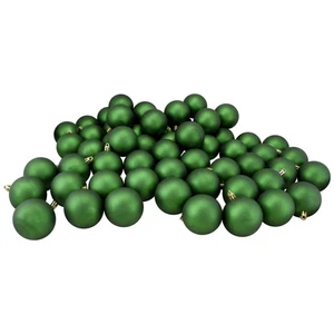 NORTHLIGHT 60ct Matte Xmas Green Shatterproof Christmas Ball Ornaments 2.5" - Picture 1 of 3