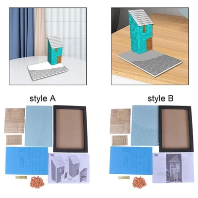 1/35 Building Model Kit DIY Premium Wood Foam Unfinished Architecture Model - Image 1 of 2