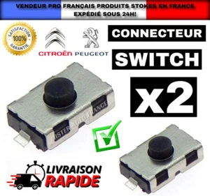 x2 SWITCH BOUTON INTERRUPTEUR CLÉ TÉLÉCOMMANDE PLIP ✅PEUGEOT-CITROEN TOP QUALITÉ - Imagen 1 de 5