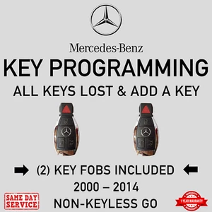 Mercedes-Benz (2) Keys + Key Programming | Add Key or All Keys Lost - Picture 1 of 4