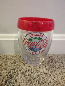 Orlando Tervis Tumbler 9 oz Coke Coca Cola Stemless Wine Glass - Picture 1 of 13