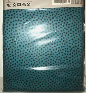 IKEA Natvide Curtains Drapes 2 Panels Turquoise w Black Dots NÄTVIDE Ltd Edition - Bild 1 von 4