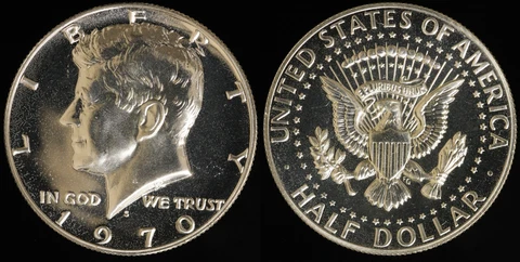1970-S Proof Kennedy Half Dollar - Cameo Cover