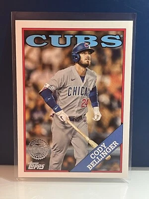 2023 Topps Series 2 1988 Topps Cody Bellinger Chicago Cubs #2T88-6 Insert - Image 1 of 2