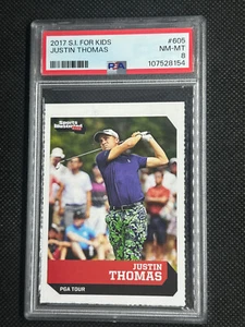 JUSTIN THOMAS 2017 SI for Kids Sports Illustrated PSA 8 NM-MT #605 - Picture 1 of 2