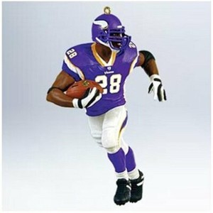 2011 Hallmark Adrian Peterson Football Legends 17 Series MN Vikings Ornament NEW