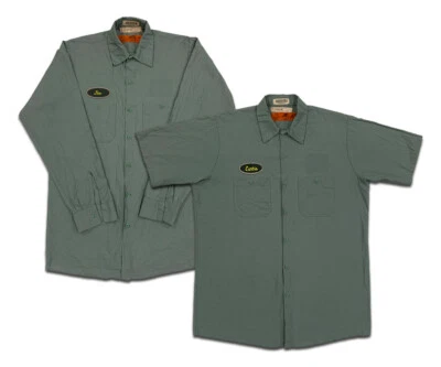 Camisas de trabajo Red Kap 2 bolsillos color liso uniforme manga corta y larga #CC Foto 1 de 4