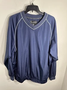 FootJoy FJ Prodry Golf Windbreaker Pullover Jacket Mens Size Large Navy - Picture 1 of 5