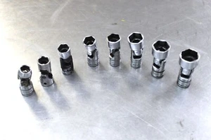 Snap-On Tools USA 7pc (+ 1) 3/8" Drive SAE 6PT Chrome Swivel Socket Set - Picture 1 of 1