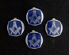 Masonic Cloisonne Button Cover Set (4MBC-BN)