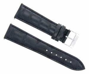 18MM LEATHER WATCH BAND STRAP FOR TISSOT PRC200 PRS516 1853 WATCH DARK BLUE - Picture 1 of 5
