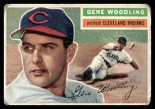 1956 Topps Gene Woodling #163 Cleveland Indians Baseball Card