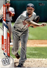 [BB6] 2020 Topps Update #U-66 Max Scherzer - Washington Nationals AL