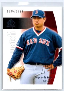 2002 SP Authentic #127 Jorge de la Rosa #/1999 - Picture 1 of 2