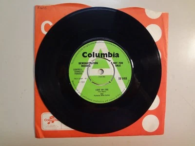 BOZ: (Boz Burrell Of King Crimson)Light My Fire-U.K. 7" 68 Columbia DB 8468 Demo Foto 1 de 2