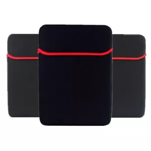 Double Faced Laptop Pouch Protective Bag Neoprene Soft Sleeve Tablet PC Case Bag - Picture 1 of 16